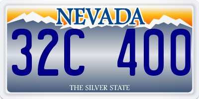 NV license plate 32C400