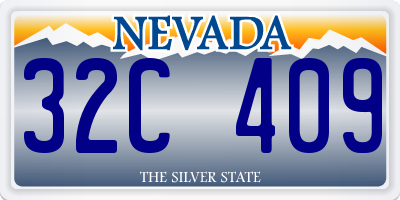 NV license plate 32C409