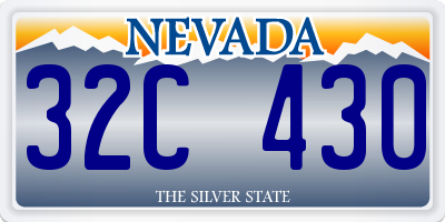 NV license plate 32C430