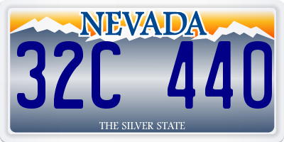 NV license plate 32C440