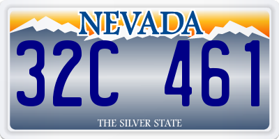 NV license plate 32C461