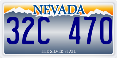 NV license plate 32C470
