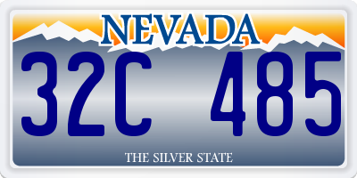 NV license plate 32C485