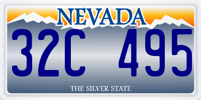 NV license plate 32C495