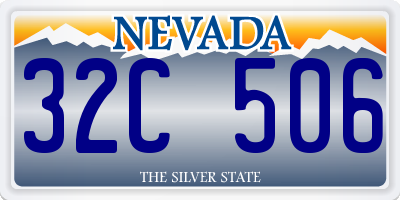 NV license plate 32C506