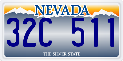 NV license plate 32C511