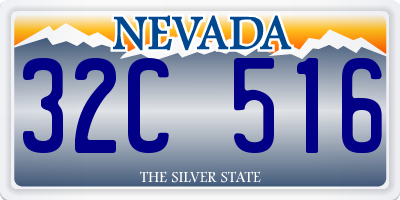 NV license plate 32C516