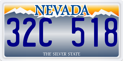 NV license plate 32C518