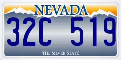 NV license plate 32C519