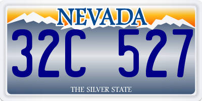 NV license plate 32C527