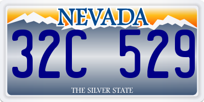 NV license plate 32C529