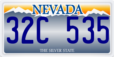 NV license plate 32C535