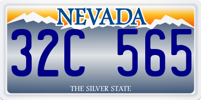 NV license plate 32C565
