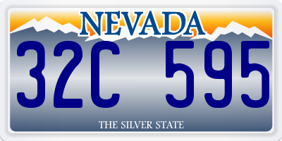 NV license plate 32C595