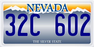 NV license plate 32C602