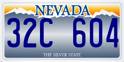 NV license plate 32C604