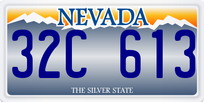 NV license plate 32C613