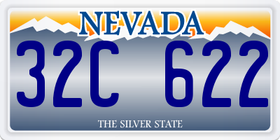 NV license plate 32C622