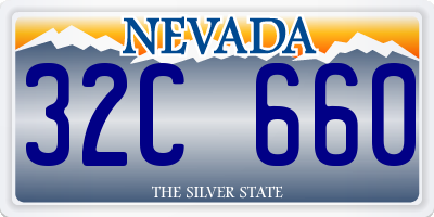 NV license plate 32C660