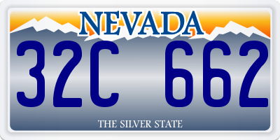 NV license plate 32C662