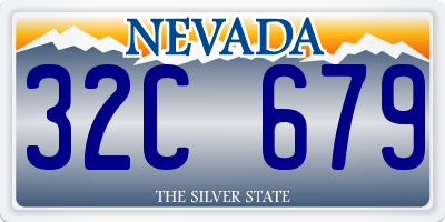NV license plate 32C679