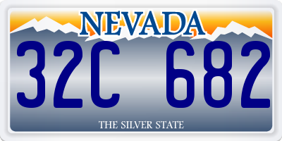 NV license plate 32C682