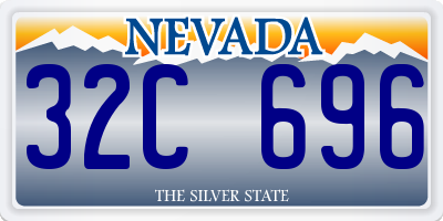NV license plate 32C696