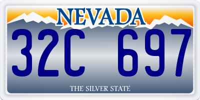 NV license plate 32C697