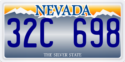 NV license plate 32C698