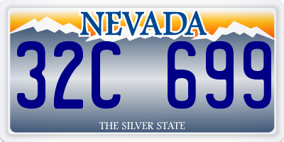 NV license plate 32C699