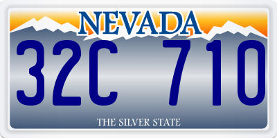 NV license plate 32C710