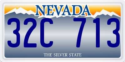 NV license plate 32C713