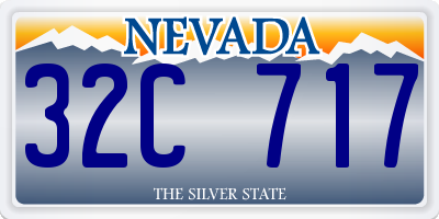NV license plate 32C717