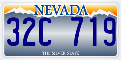 NV license plate 32C719