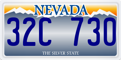 NV license plate 32C730