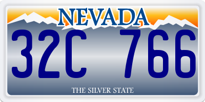 NV license plate 32C766