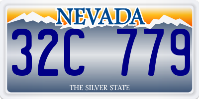 NV license plate 32C779