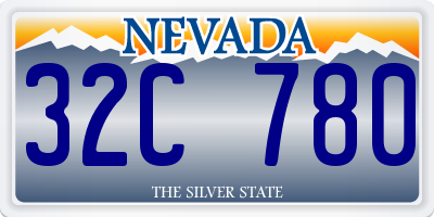 NV license plate 32C780