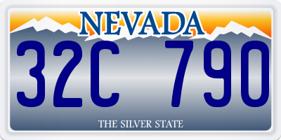 NV license plate 32C790