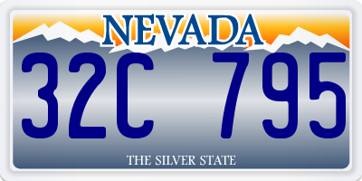 NV license plate 32C795