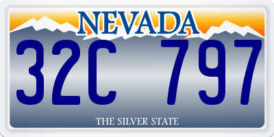 NV license plate 32C797