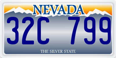 NV license plate 32C799