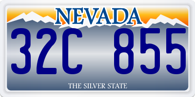 NV license plate 32C855