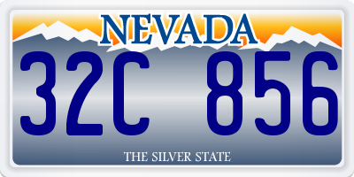 NV license plate 32C856