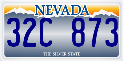NV license plate 32C873