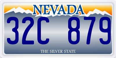 NV license plate 32C879