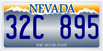 NV license plate 32C895