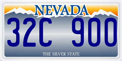 NV license plate 32C900