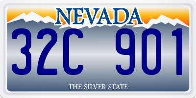 NV license plate 32C901