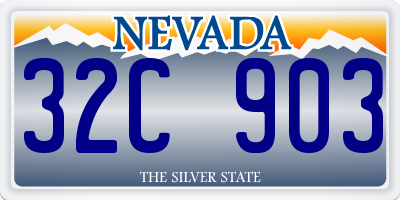 NV license plate 32C903